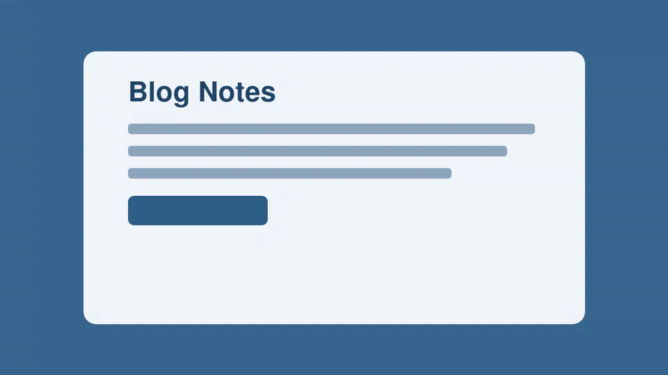 Research Notes (Template)